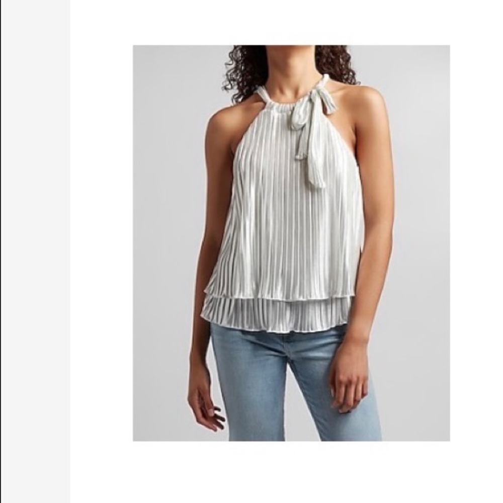 Express Tie Neck Halter Tank size M